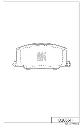 D2065H MK Kashiyama Комплект тормозных колодок, дисковый тормоз