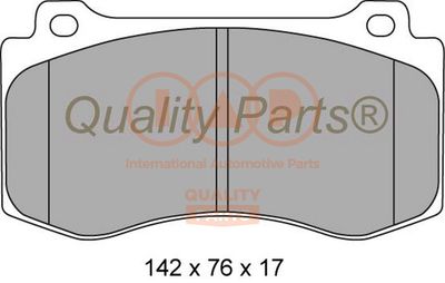 70402074 IAP QUALITY PARTS Комплект тормозных колодок, дисковый тормоз