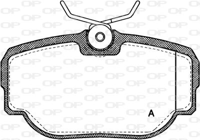 BPA057700 OPEN PARTS Комплект тормозных колодок, дисковый тормоз