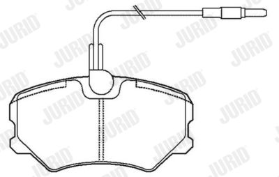 571904J JURID Комплект тормозных колодок, дисковый тормоз