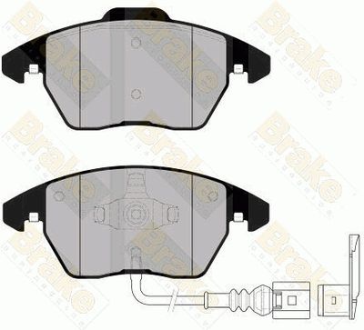 PA1558 Brake ENGINEERING Комплект тормозных колодок, дисковый тормоз