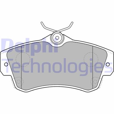 LP1522 DELPHI Комплект тормозных колодок, дисковый тормоз