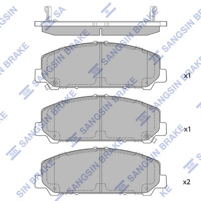 SP1448 Hi-Q Комплект тормозных колодок, дисковый тормоз