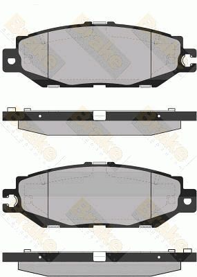 PA1360 Brake ENGINEERING Комплект тормозных колодок, дисковый тормоз