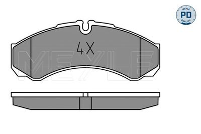 0252912120PD MEYLE Комплект тормозных колодок, дисковый тормоз