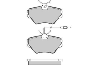 120628 E.T.F. Комплект тормозных колодок, дисковый тормоз