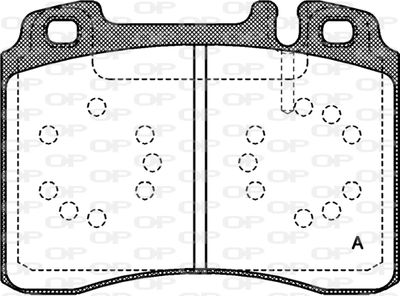 BPA037900 OPEN PARTS Комплект тормозных колодок, дисковый тормоз