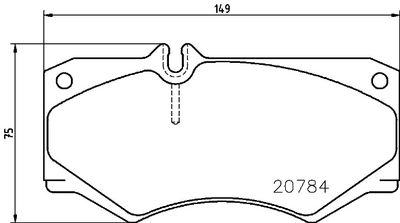 P50003 BREMBO Комплект тормозных колодок, дисковый тормоз