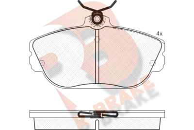 RB1506 R BRAKE Комплект тормозных колодок, дисковый тормоз