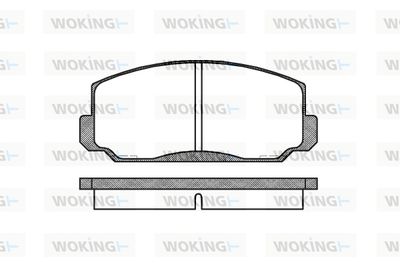 P198300 WOKING Комплект тормозных колодок, дисковый тормоз
