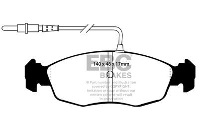 DP5948NDX EBC Brakes Комплект тормозных колодок, дисковый тормоз