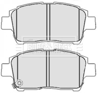 BBP2100 BORG & BECK Комплект тормозных колодок, дисковый тормоз