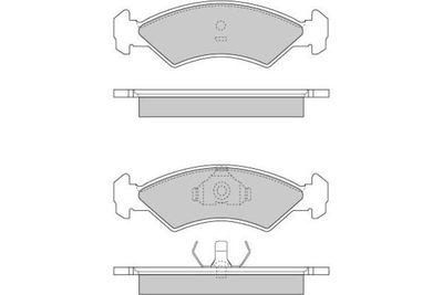 120263 E.T.F. Комплект тормозных колодок, дисковый тормоз