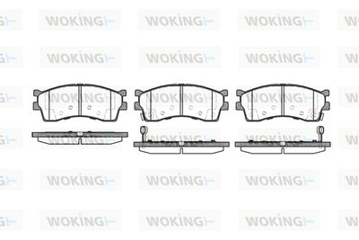 P515342 WOKING Комплект тормозных колодок, дисковый тормоз