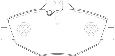 FP1237E FIT Комплект тормозных колодок, дисковый тормоз