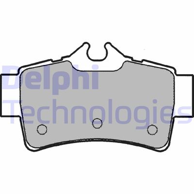 LP1174 DELPHI Комплект тормозных колодок, дисковый тормоз