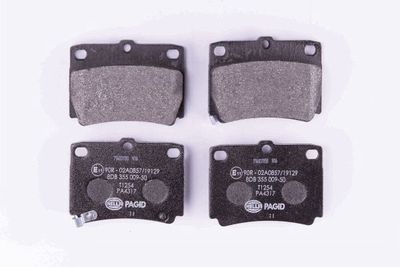 8DB355009501 HELLA PAGID Комплект тормозных колодок, дисковый тормоз