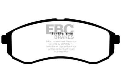 DP61481 EBC Brakes Комплект тормозных колодок, дисковый тормоз