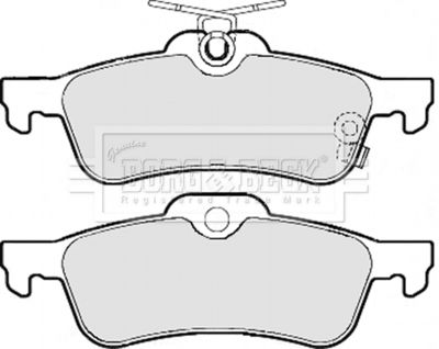 BBP2109 BORG & BECK Комплект тормозных колодок, дисковый тормоз