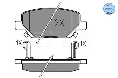0252244918 MEYLE Комплект тормозных колодок, дисковый тормоз