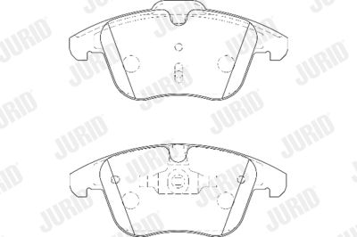 573201D JURID Комплект тормозных колодок, дисковый тормоз