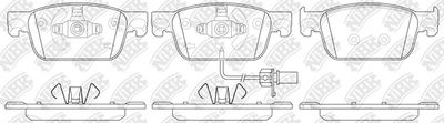 PN0732W NiBK Комплект тормозных колодок, дисковый тормоз