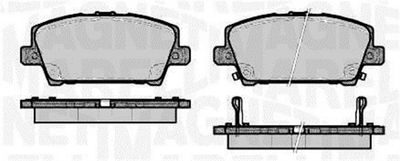 363916060620 MAGNETI MARELLI Комплект тормозных колодок, дисковый тормоз