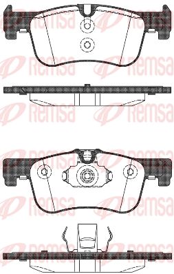 147810 REMSA Комплект тормозных колодок, дисковый тормоз
