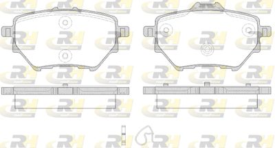 2156200 ROADHOUSE Комплект тормозных колодок, дисковый тормоз