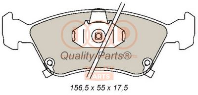 70417082 IAP QUALITY PARTS Комплект тормозных колодок, дисковый тормоз