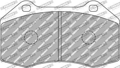 FCP1667R FERODO RACING Комплект тормозных колодок, дисковый тормоз