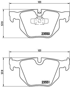 P06039X BREMBO Комплект тормозных колодок, дисковый тормоз