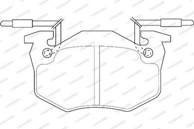WBP20635A WAGNER Комплект тормозных колодок, дисковый тормоз