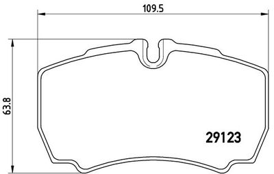 P24084 BREMBO Комплект тормозных колодок, дисковый тормоз