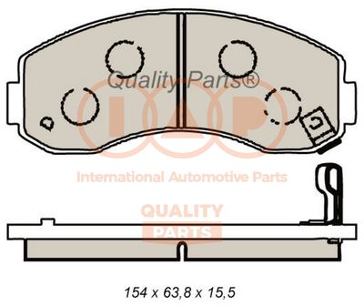 70421081 IAP QUALITY PARTS Комплект тормозных колодок, дисковый тормоз