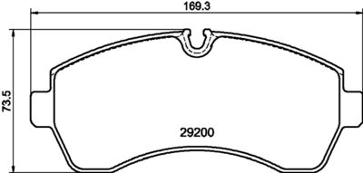 8DB355043911 HELLA PAGID Комплект тормозных колодок, дисковый тормоз