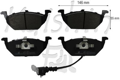 FK11340 KAISHIN Комплект тормозных колодок, дисковый тормоз