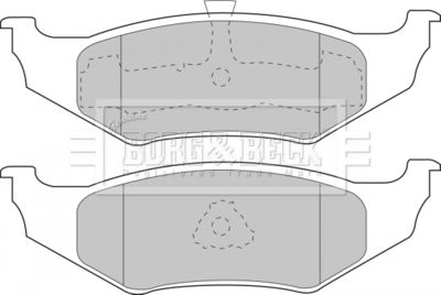 BBP1450 BORG & BECK Комплект тормозных колодок, дисковый тормоз