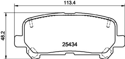 NP8043 NISSHINBO Комплект тормозных колодок, дисковый тормоз