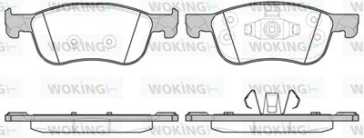 P1676300 WOKING Комплект тормозных колодок, дисковый тормоз