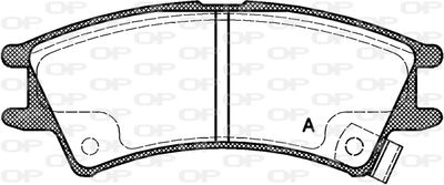 BPA067502 OPEN PARTS Комплект тормозных колодок, дисковый тормоз