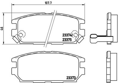 P54025 BREMBO Комплект тормозных колодок, дисковый тормоз