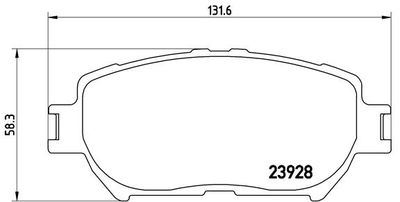 P83062 BREMBO Комплект тормозных колодок, дисковый тормоз