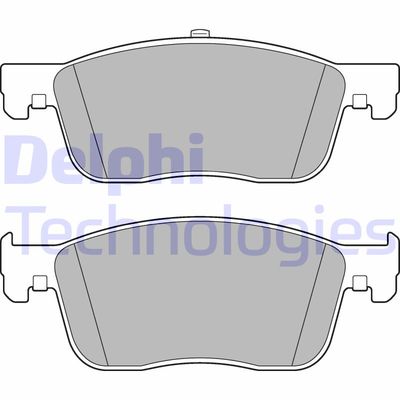 LP3260 DELPHI Комплект тормозных колодок, дисковый тормоз