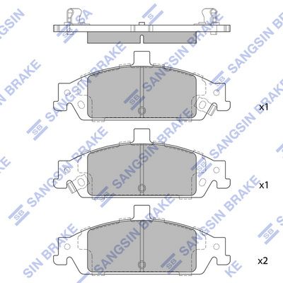 SP1269 Hi-Q Комплект тормозных колодок, дисковый тормоз