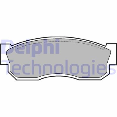 LP261 DELPHI Комплект тормозных колодок, дисковый тормоз