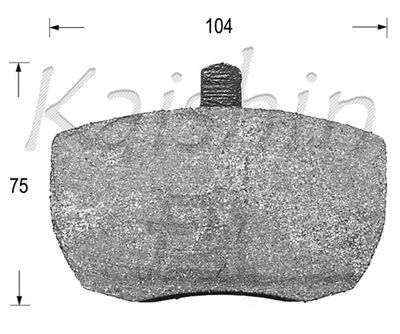 FK10098 KAISHIN Комплект тормозных колодок, дисковый тормоз