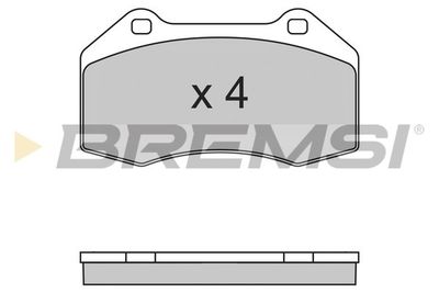 BP3355 BREMSI Комплект тормозных колодок, дисковый тормоз