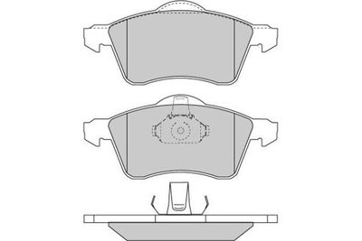 120723 E.T.F. Комплект тормозных колодок, дисковый тормоз