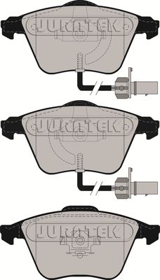 JCP1629 JURATEK Комплект тормозных колодок, дисковый тормоз